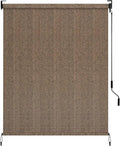LIFERUN Outdoor Roller Sun Shade 6' W x 6' H– UV Block Patio Shade by PowerYourEveryWorkout