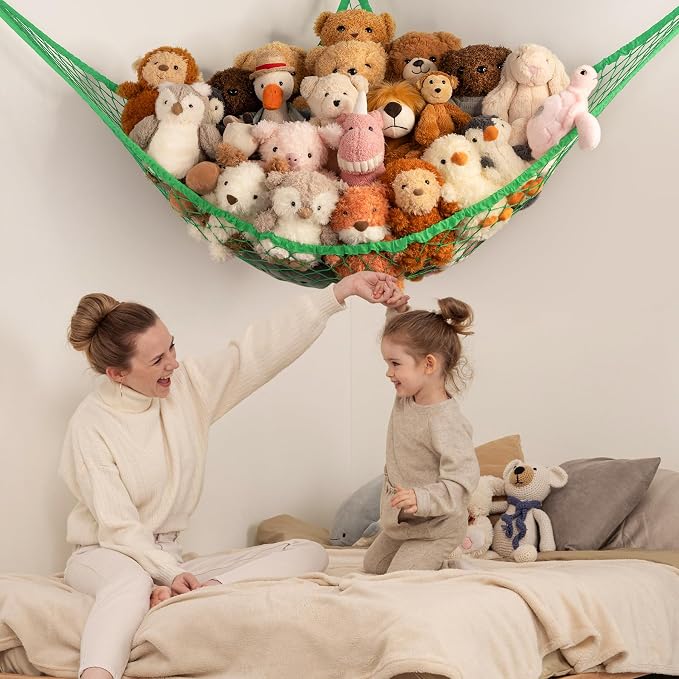 Stuffed Animal Storage Hammock Net Corner - Image 2