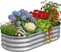Galvanized Metal Raised Garden Bed Kit by Anmiro