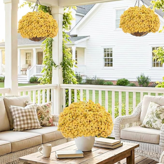 22 Bundles Artificial Flowers Outdoor, Faux Flowers UV Resistant - Image 7