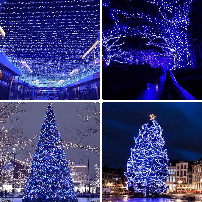 2 Pack 480 LED Solar Chrismas Lights Outdoor, 170 FT Super Long Solar String - Image 2