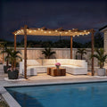 PURPLE LEAF 10' x 13' Outdoor Retractable Pergola by PURPLELEAF