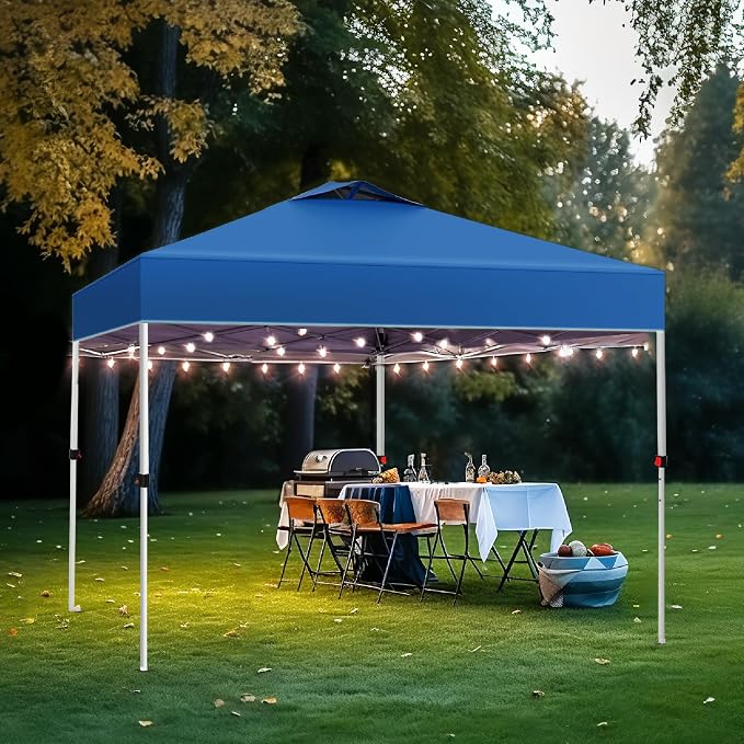 PHI VILLA 10x10 Pop Up Canopy Tent Easy Outdoor Sun Shade - Image 2