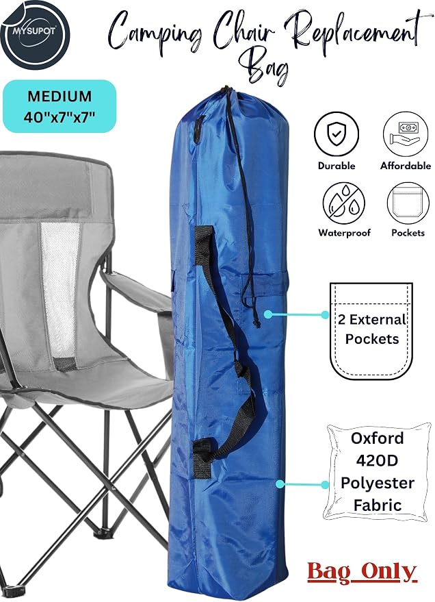 40"x7"x7" Replacement Bag for Folding Camping Chair, Camp Chairs, Yoga Mat - Image 2