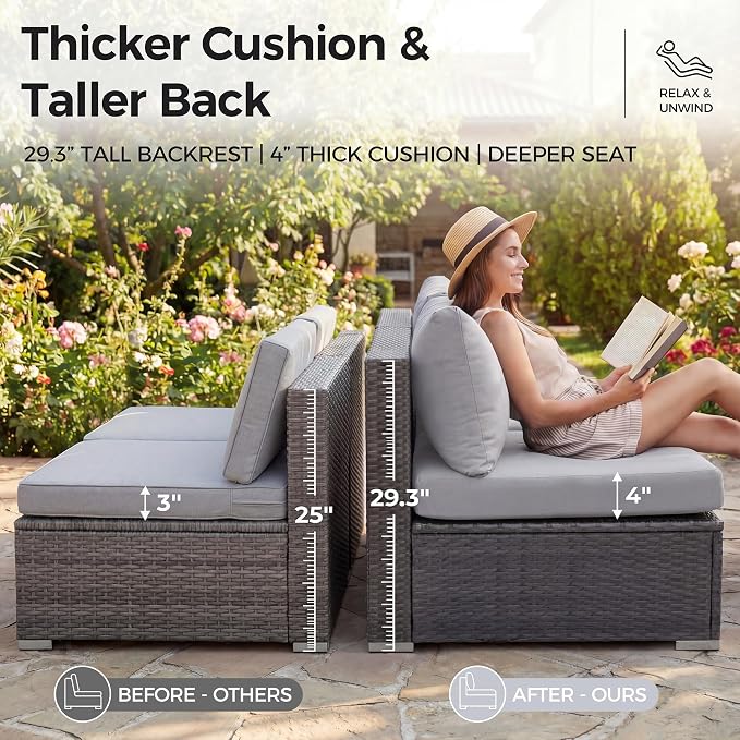 NICESOUL 9 Piece Patio Set - Image 7