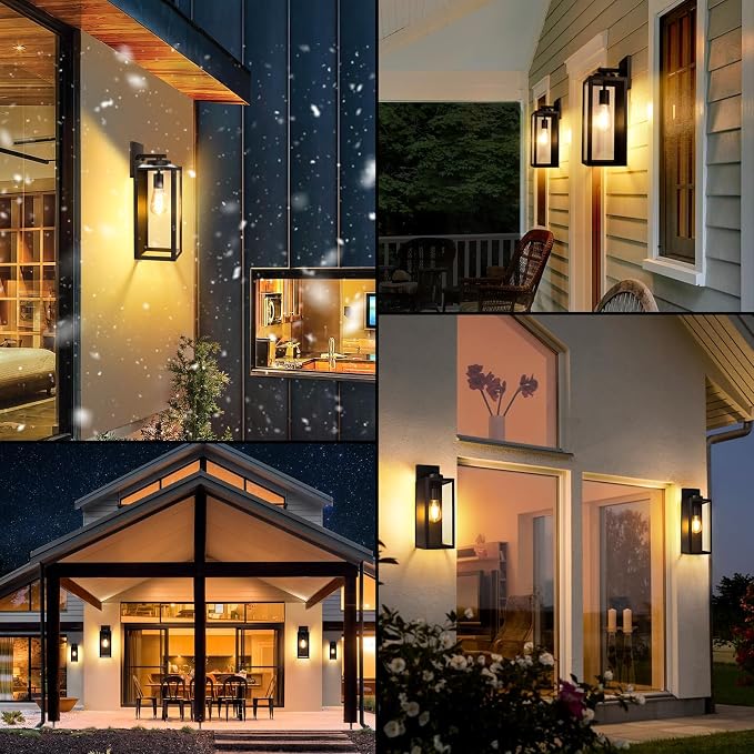 BesLowe 15.25” Large Size Outdoor Wall Light Fixture, Exterior Lighting Fixture - Image 7