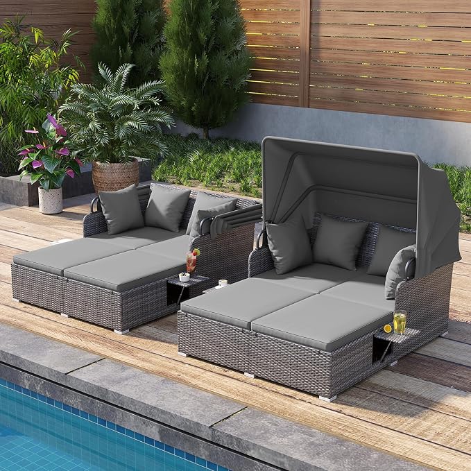 Tangkula Patio Rattan Daybed - Image 4