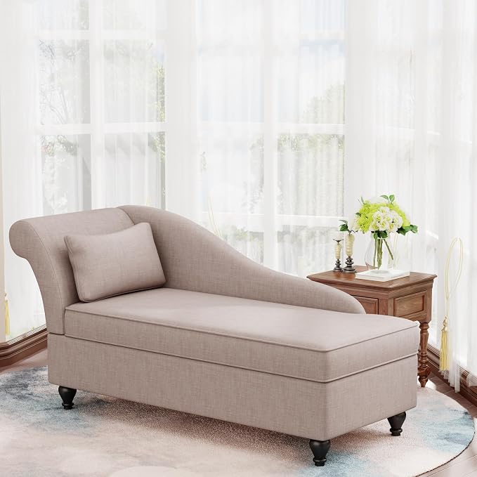 Yongqiang Storage Chaise Lounge Indoor Upholstered Sofa Recliner Lounge Chair - Image 6