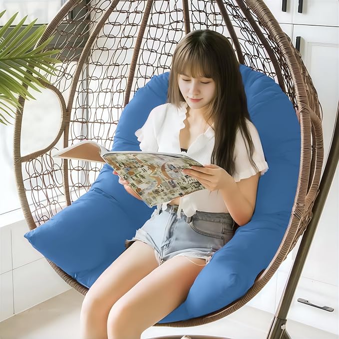 Egg Chair Cushion Replacement, Waterproof Outdoor Hanging Egg Chair Cushion - Image 3