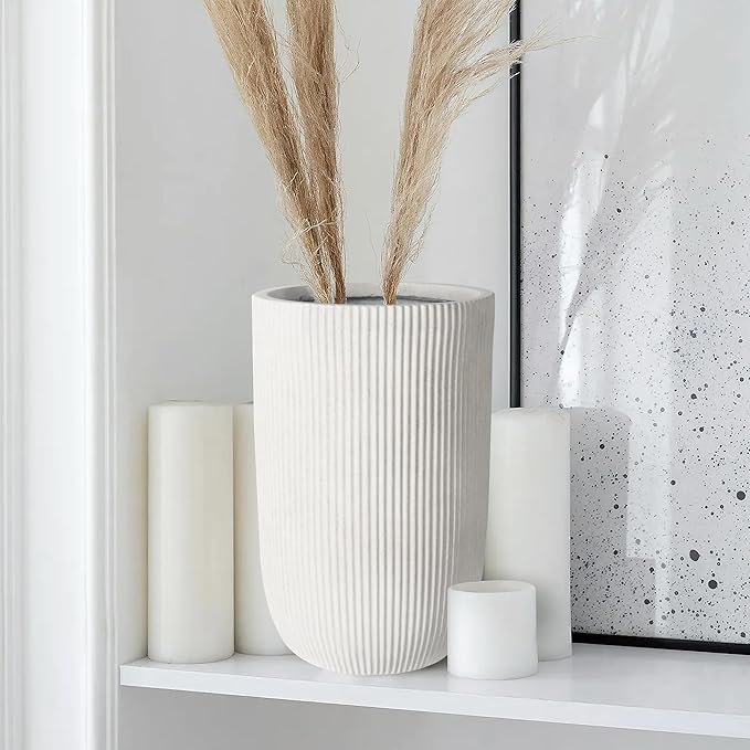 Oakrain 18" H Tall Planter, Large Indoor Outdoor Decorative Pot - Image 6