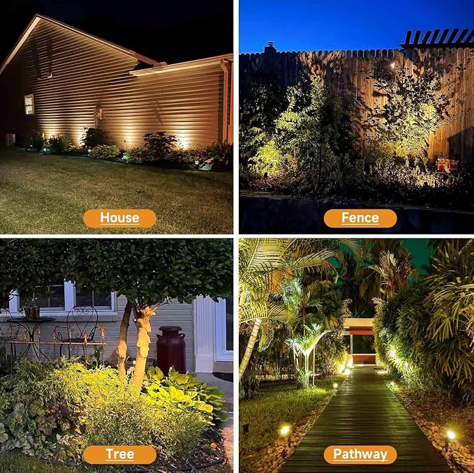 Warm White Spot Lights, Outdoor 3000K LED Spotlights, Outside Landscape - Image 5
