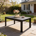 All-Weather Aluminum Outdoor Coffee Table, Modern Coffee Table by KisstheWaterPatioTool