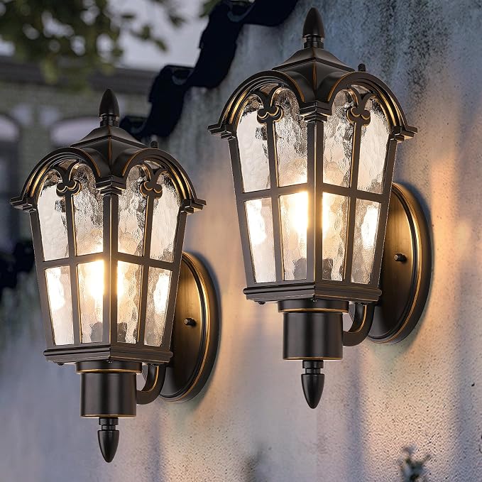Sucolite Outdoor Wall Light Fixtures, Vintage Outside Wall Sconces - Image 8