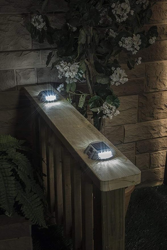 Solar Deck Lights 4 Pack LED Dock Lights - Image 3