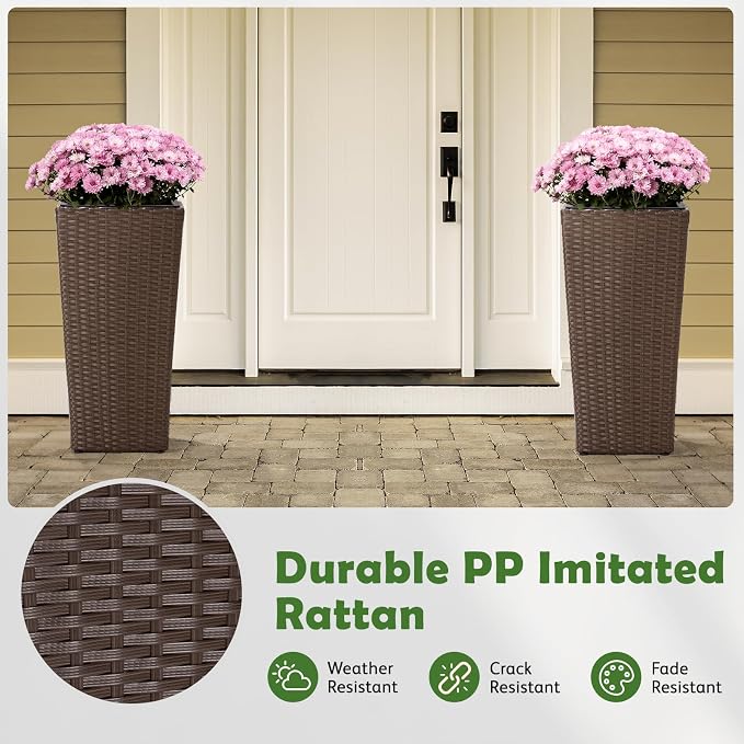 Idzo All Weather Wicker Planters - Image 3