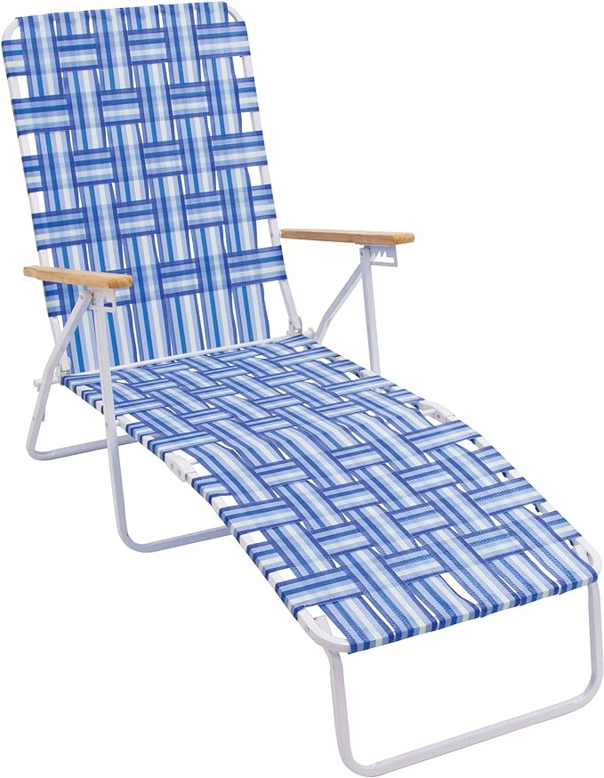 Camp & GO 4-Position Folding Web Lawn Chair Outdoor Lounger by CAMPGO