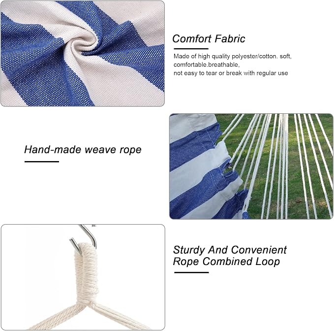 Hammock Chair, Hanging Rope Swing Seat - Image 5