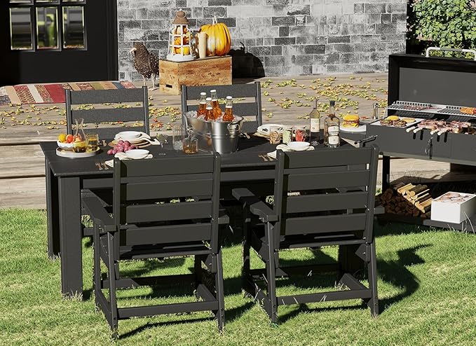 GREENVINES 5-Piece Outdoor Dining Set | HDPE | Patio Table and Chairs Sets - Image 3