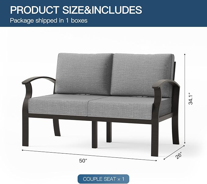 Metal Outdoor Patio Furniture Set - Image 2