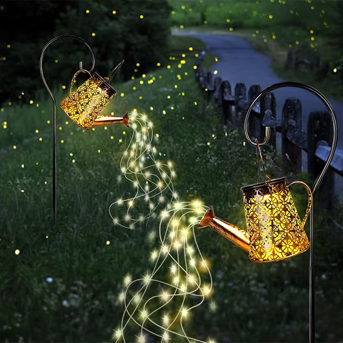 Solar Garden Watering Can Lights - Image 6
