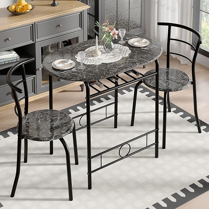 VECELO 3-Piece Dining Table Set - Image 3
