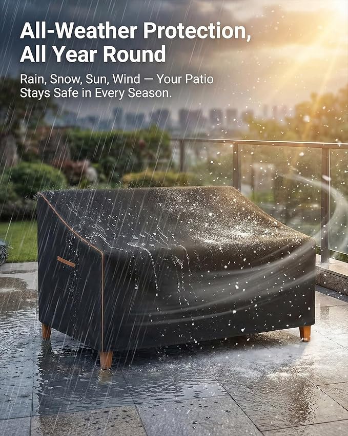 Outdoor Sofa Cover, Waterproof Patio Furniture Cover 80W x 36D x 33H inches - Image 8