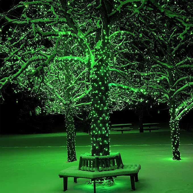 Joomer Green Solar Christmas Lights, 2 Pack Total 144FT 400 LED 8 Modes - Image 3
