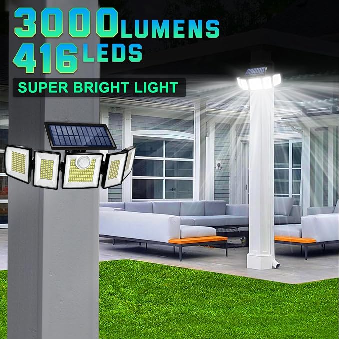 Solar Lights Outdoor Waterproof Motion Sensor - Image 2
