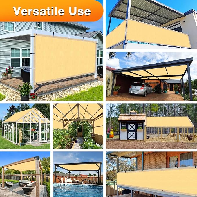 Artpuch Outdoor Pergola Shade Cover 13x24 FT Sun Shade Cloth - Image 8
