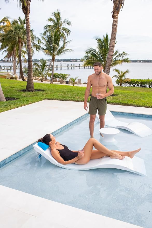 Headrest pillow for patio chaise lounge, in pool lounger on ledge - Image 5