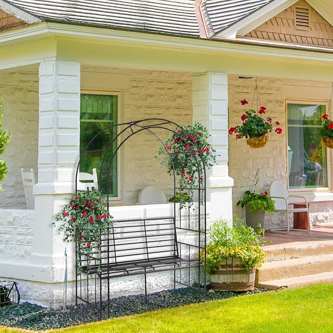Outvita 7FT Garden Arch Arbor - Image 8
