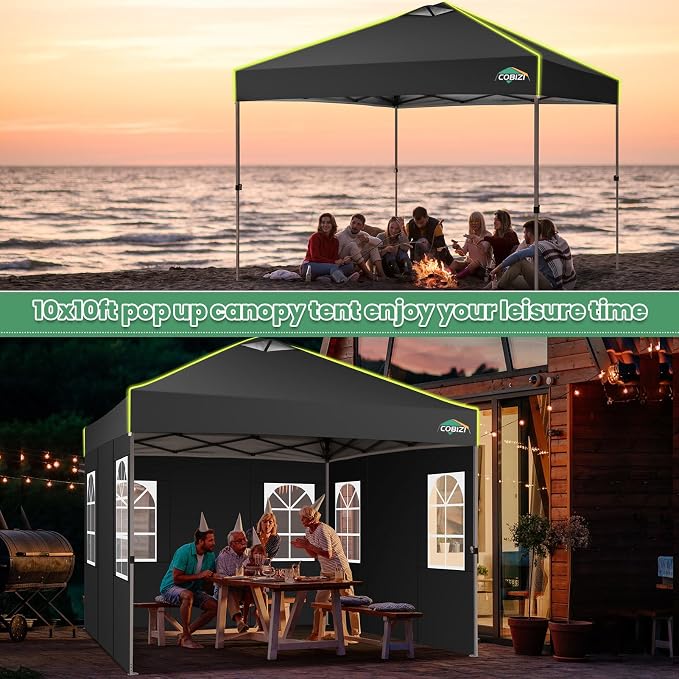 COBIZI 10x10 Pop Up Canopy Tent - Image 7