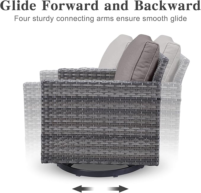 Belord Spacious 11 Pieces Patio Conversation Set - Image 3