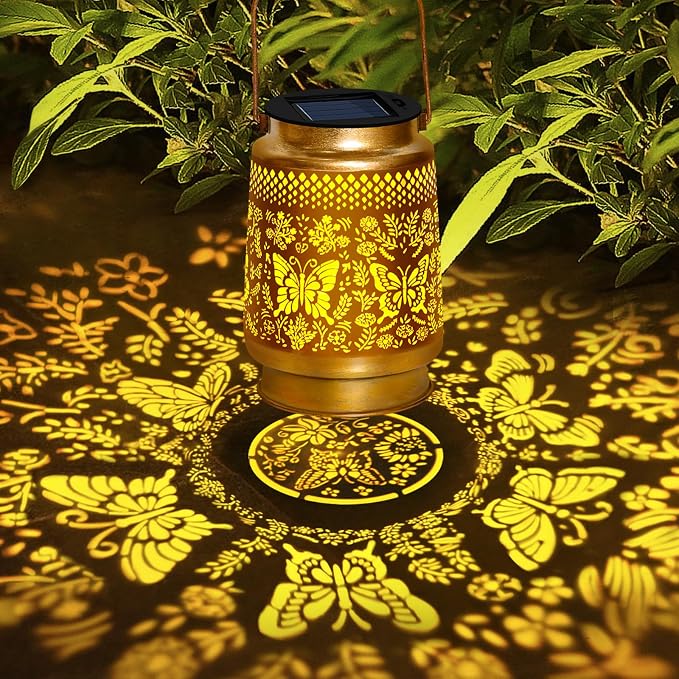 2 Packs Butterfly Solar Lanterns Outdoor Waterproof - Image 3