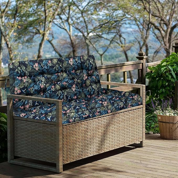 Outside Benches Cushion with Backrest, Thicken Waterproof Swing Cushions 2/3 - Image 7