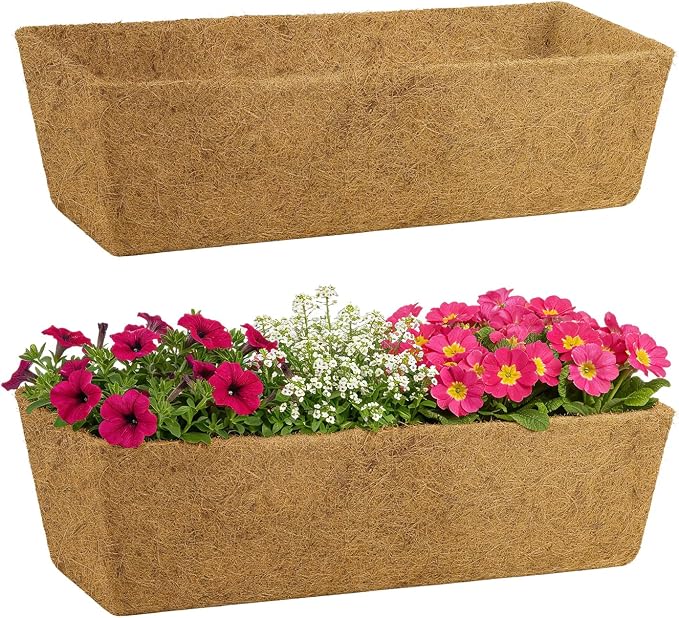 30in Tapered Coco Liners for Window Planter Box by ANPHSIN