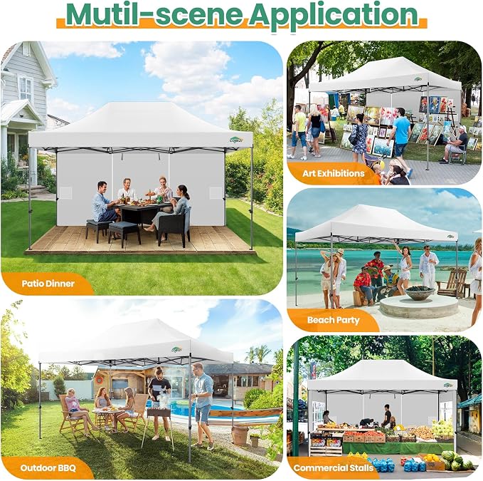 COBIZI 10x15 Pop up Canopy Gazebo 3.0, Easy up Heavy Duty Canopy - Image 7