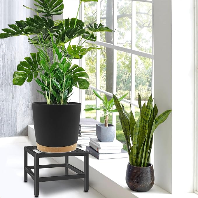 Plant Stand Indoor Outdoor, Single Plant Stands Metal Pedestal Stand - Image 2
