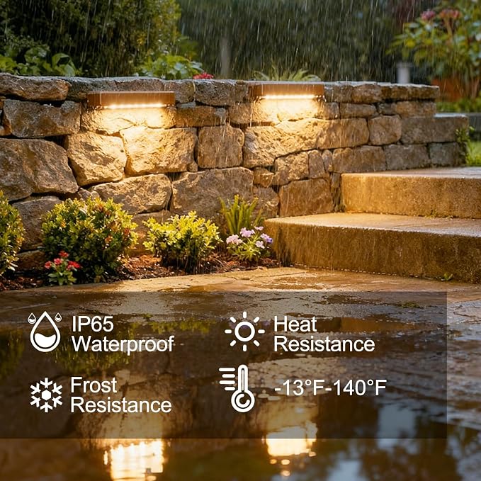 JESLED 12 Pack 7inch LED Retaining Wall Lights, 5W Landscape Lighting, LED - Image 5