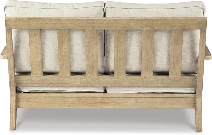 Signature Design by Ashley Clare View Coastal Outdoor Loveseat, Cushioned - Image 6
