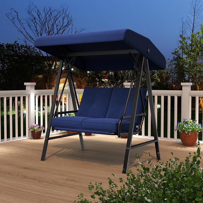 AECOJOY 2-Seat Outdoor Patio Swing Chair - Image 9
