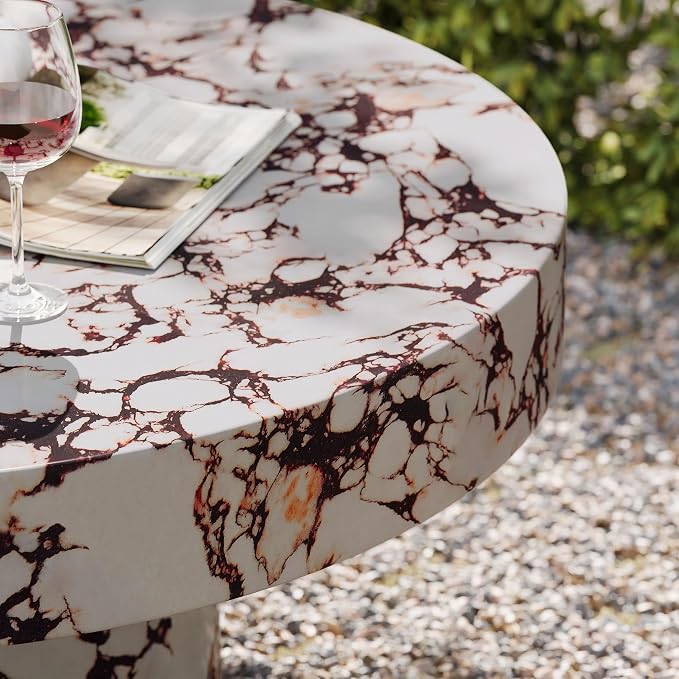 Modway Alora Round Concrete Coffee Table - Image 8