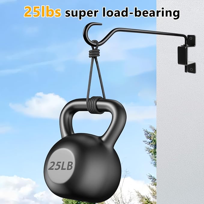 2PCS Wall Mounted Plant Hanger, Indoor/Outdoor Decorative Hook - Image 3