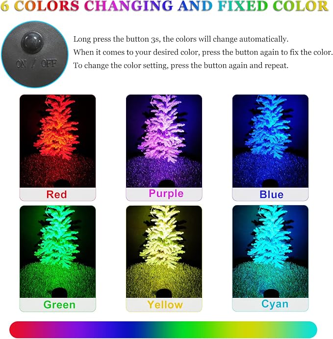 Solar Spot Lights Outdoor Color Changing, Solar RGB Spotlights Waterproof - Image 2