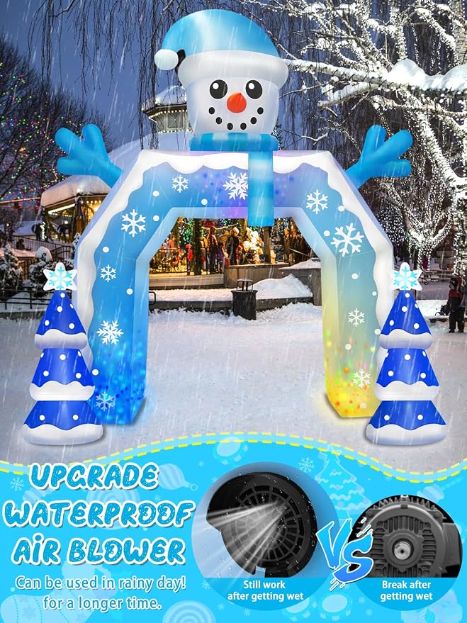 Kalolary 12FT Christmas Inflatable Arch Xmas Inflatable Outdoor Decorations - Image 4