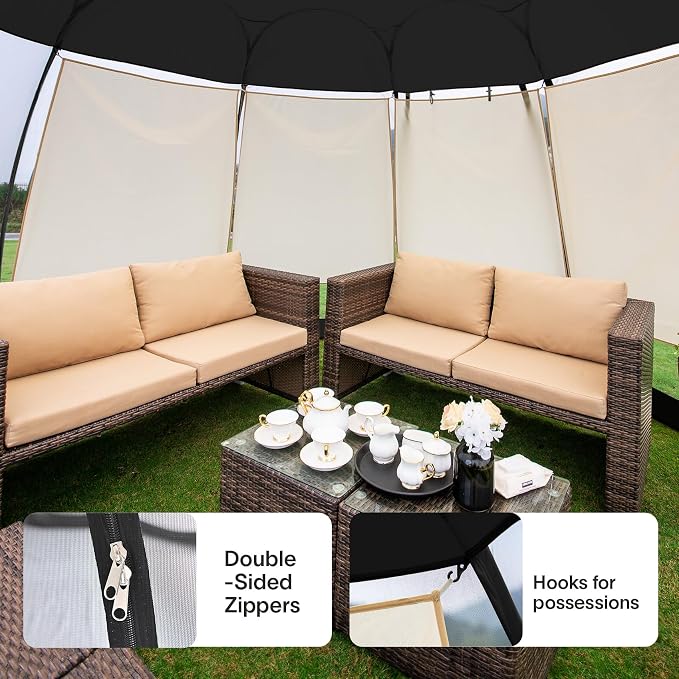 Alvantor® Screen House Gazebo, Pop Up Igloo Screened Canopy Tent - Image 6