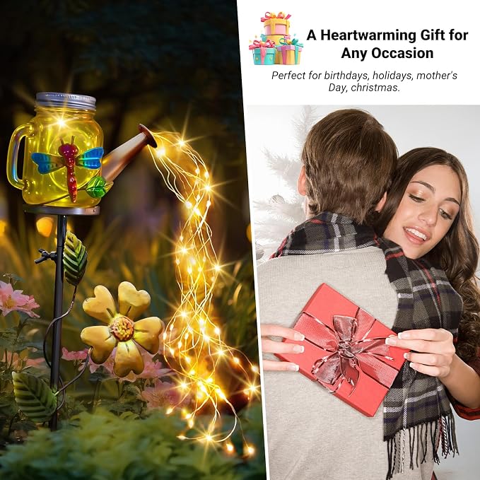Solar Watering Can Light, Yard Outdoor Decor Lights, IP65 Waterproof, Hanging - Image 6