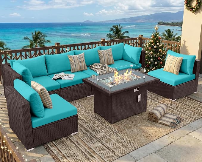 NICESOUL 7 Piece Outdoor Furniture Set - Image 3
