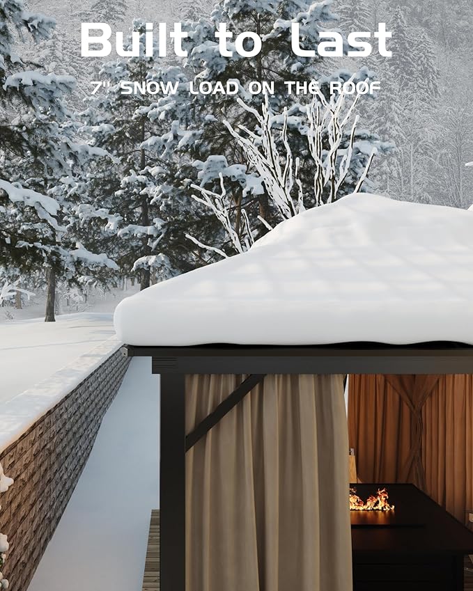 GarveeLife 10 ft x10 ft Hardtop Gazebo - Image 6