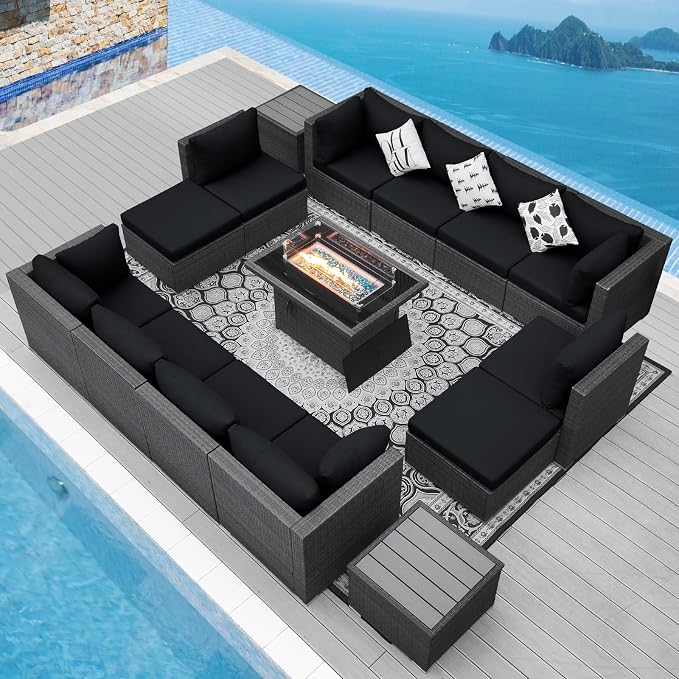 NICESOUL 15 Piece Outdoor Sectional by NICESOUL